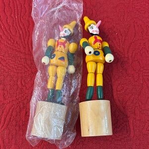 Vintage Wooden Pinocchio Push Puppets [2]